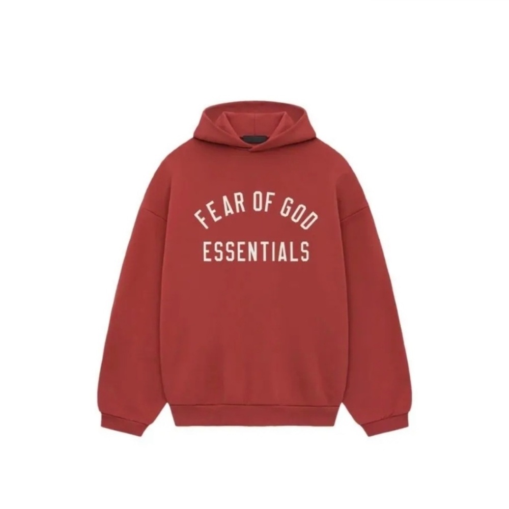 Fear of God Essentials Red Hoodie XL NWOT